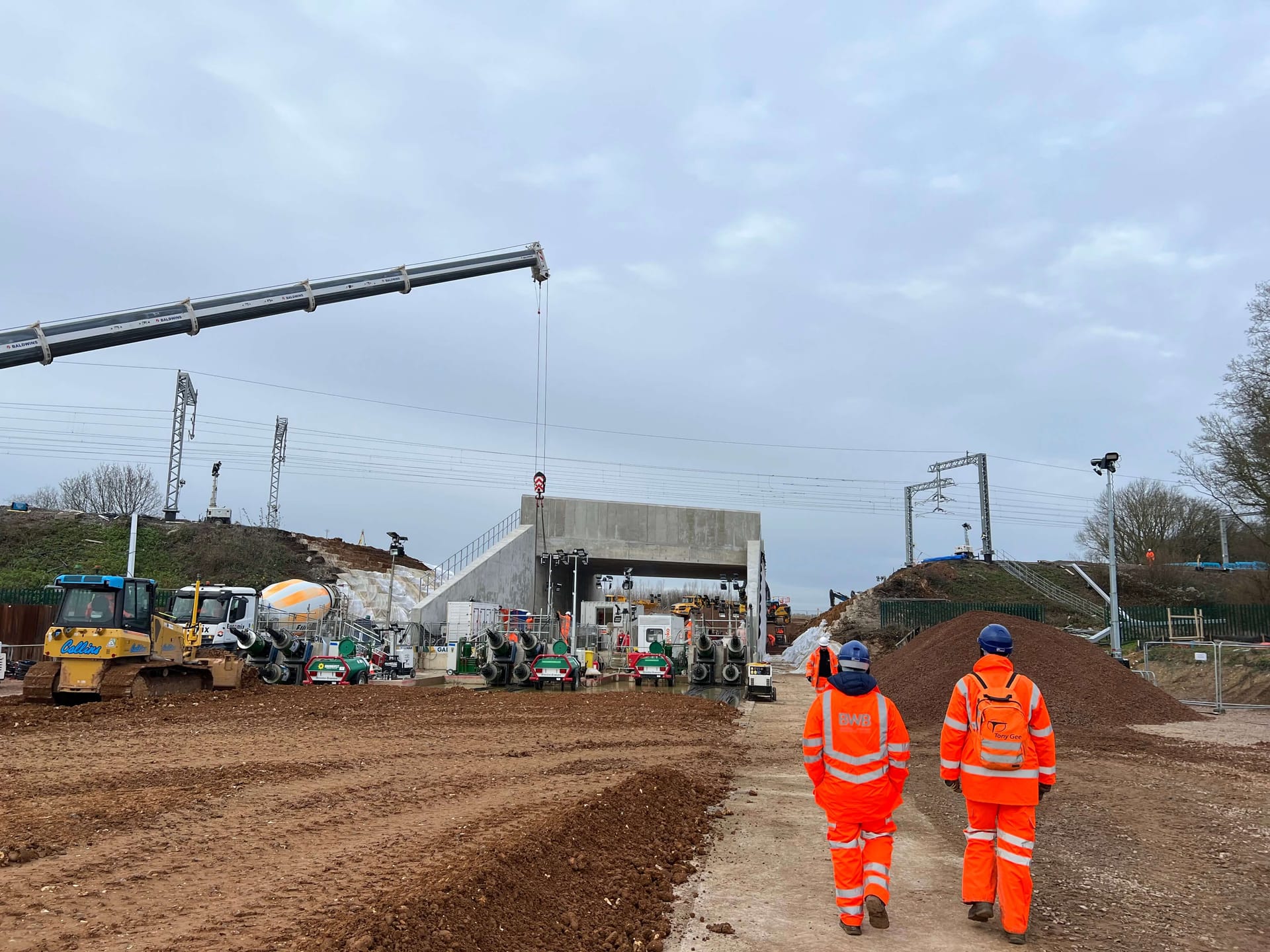 SEGRO Logistics Park Northampton rail terminal construction